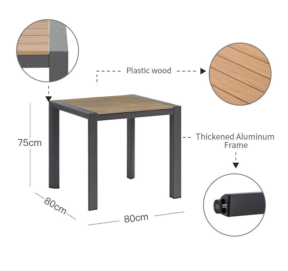 E103-S8PW04 plastic wood tables manufacturers suppliers factory