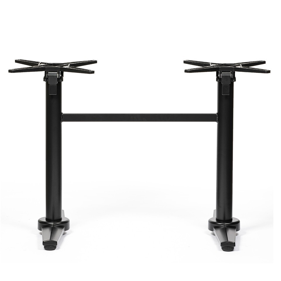 3 twin leg aluminum table bases factory